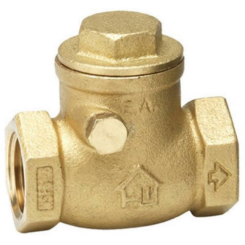 Homewerks 240-2-34-34 No-Lead Swing Check Valve, Female Thread x Female Thread, Brass, 3/4-Inch