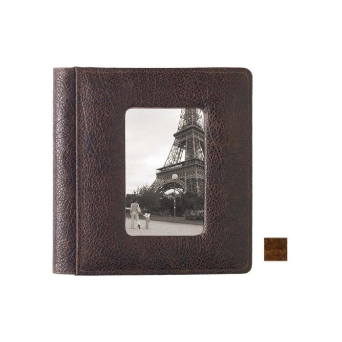 Raika VI 169 COGNAC 4in. x 6in. Framed-Front Photo Album Single - Cognac