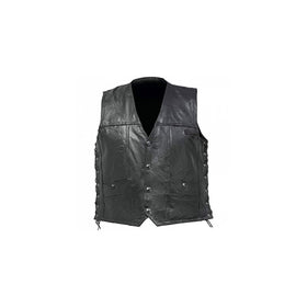 Genuine Buffalo Leather Concealed Carry Vest No Patches