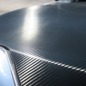 TC 3D Carbon Fiber Vinyl Bubble-Free Film Wrap - BLACK 60" x 59"
