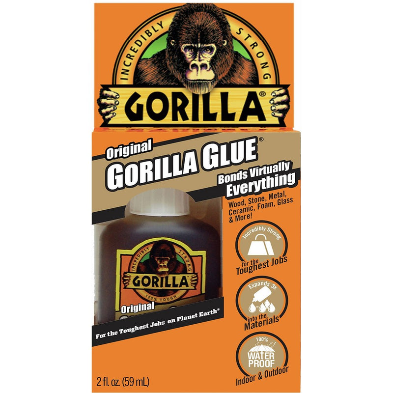 Gorilla 50002 Original Glue, 2 oz, Brown