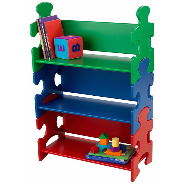 KidKraft Puzzle Book Shelf - Primary