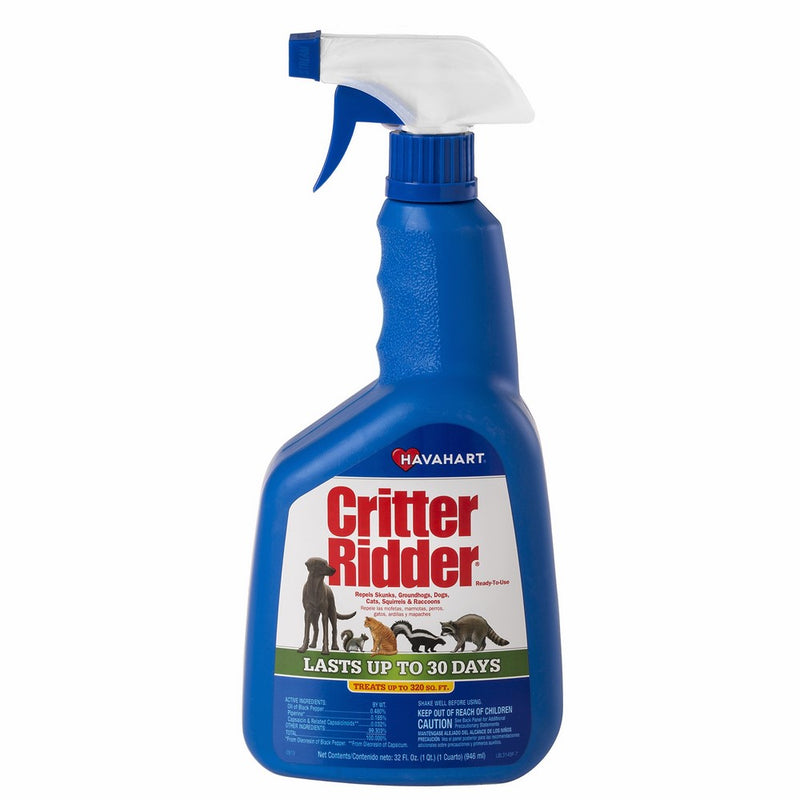 Havahart Critter Ridder 3145 Animal Repellent, Ready-to-Use Spray, 32-Ounce