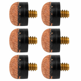 Trademark Global Billiard Cue Stick Replacement Screw Tips (Set of 6)
