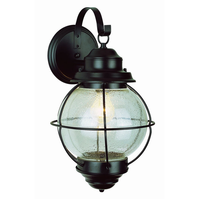 Trans Globe Lighting 69900 BK Outdoor Catalina 13.5" Wall Lantern, Black