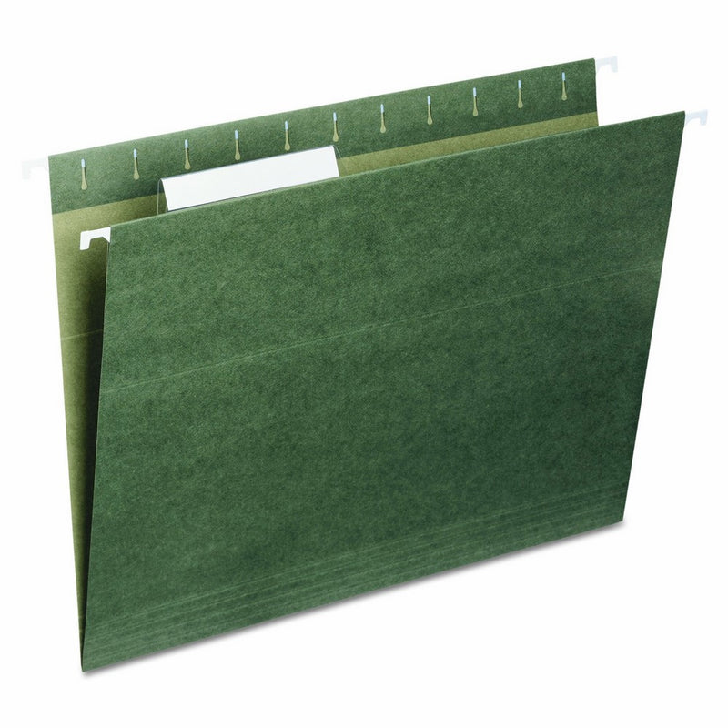 Universal 14215 Hanging File Folders, 1/5 Tab, 11 Point Stock, Legal, Standard Green (Box of 25)
