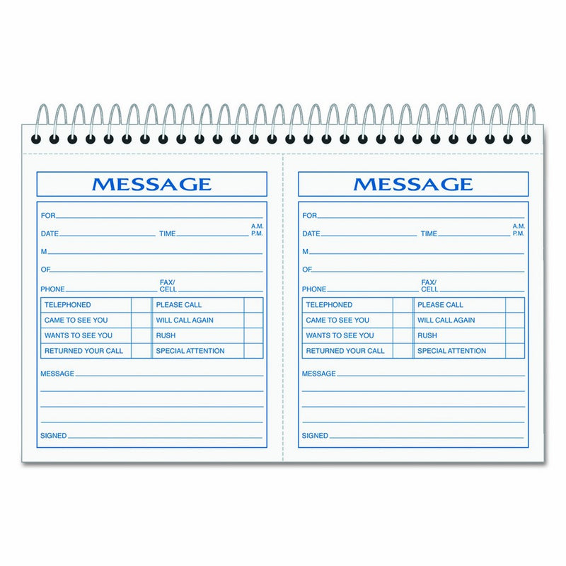 TOPS Phone Message Forms Book, Carbonless Duplicate, 4.25 x 5 Inches, 200 Sets per Book (4007)