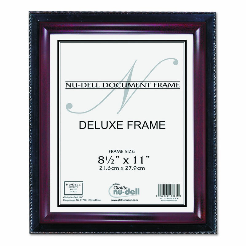 Nu-Dell 8.5 x 11 InchesExecutive Frame, Black/Mahogany