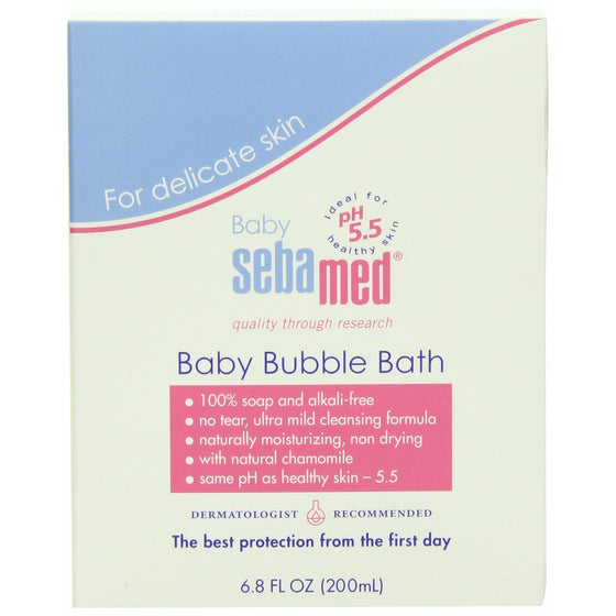 Sebamed Baby Bubble Bath 6.8 Fluid Ounces - Best for Baby's Sensitive Skin - Eczema - Psoriasis