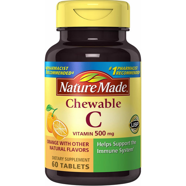 Nature Made Chewable Vitamin C 500 mg Tablets 3 Pack