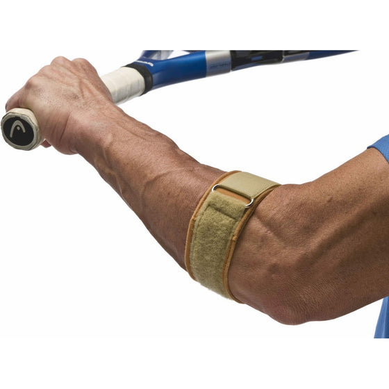 Cho-Pat Tennis Elbow Support Strap - Comfortable, Adjustable, Targeted Forearm Support (Small, 9"-10.5")