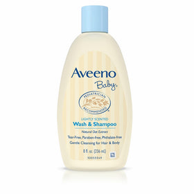 Aveeno Baby Wash & Shampoo For Hair & Body, Tear-Free, 8 fl. Oz (Pack of 2)