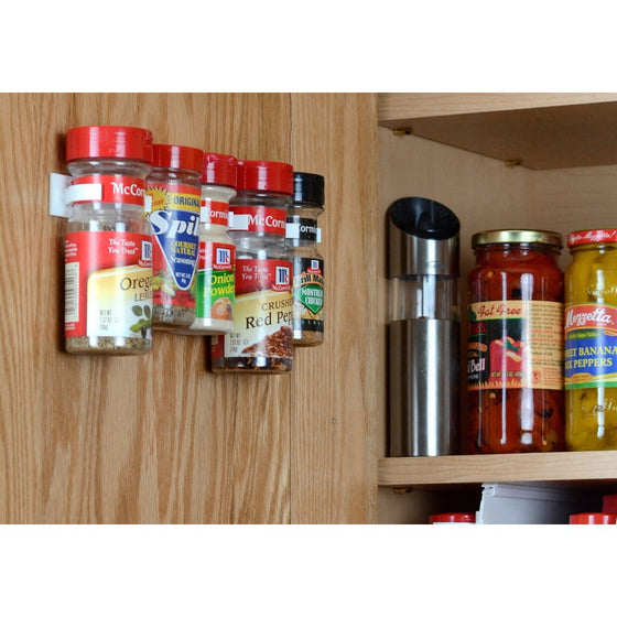 SpiceStor Organizer Rack 20 Cabinet Door Spice Clips