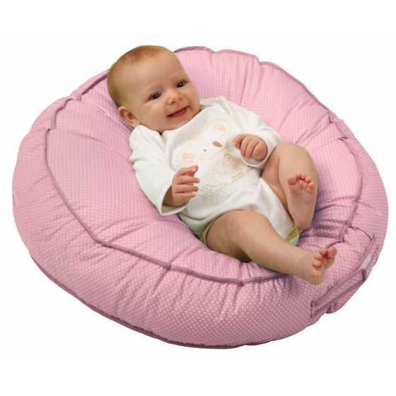 Leachco Podster Sling-Style Infant Lounger, Pink Pin Dot