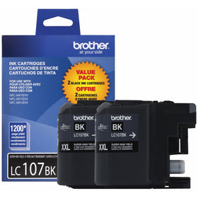Brother Printer LC1072PKS Ink, 2-Pack