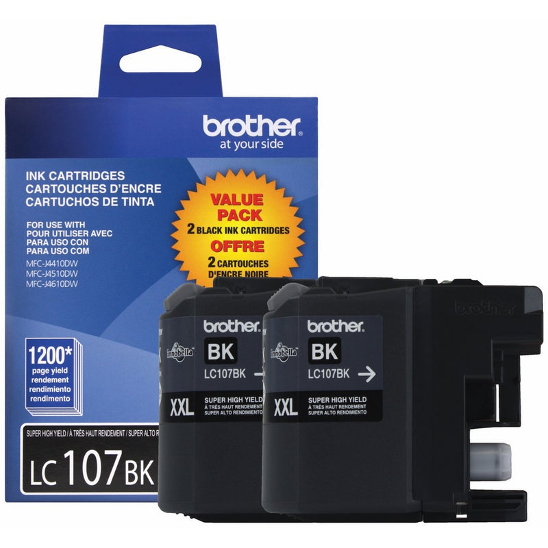Brother Printer LC1072PKS Ink, 2-Pack