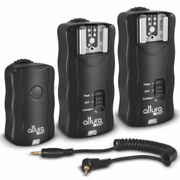 (2 Trigger Pack) Altura Photo Wireless Flash Trigger for CANON w/ Remote Shutter (Canon EOS 80D, 77D, 70D, 60D, Rebel T7i, T6i, T6, T5i, T5, T4i, T3i, T3, SL1, SL2 DSLR Cameras)