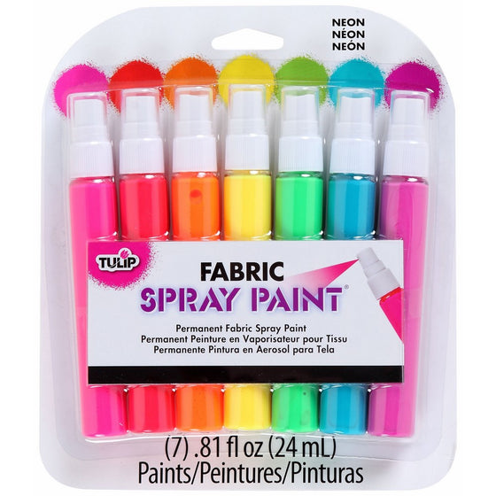 Tulip Fabric Spray Sets -7pk Neon