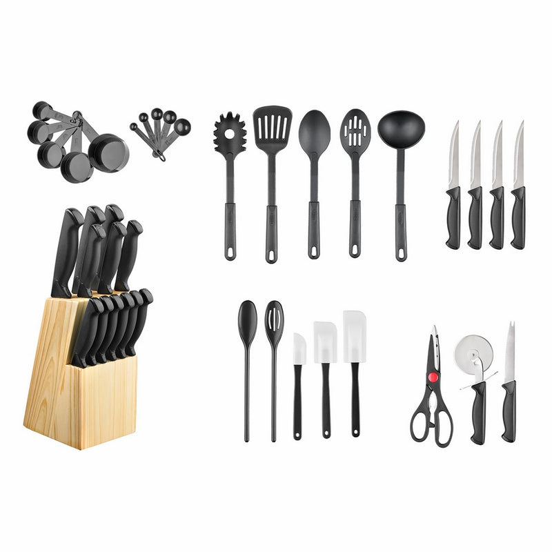 Hampton Forge 40-Piece Cutlery Knife Block Set, HMC01B175L