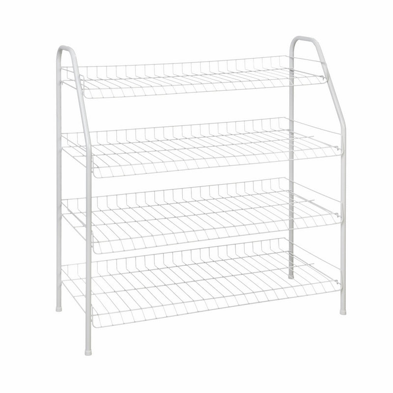 ClosetMaid 8131 4-Tier Freestanding Shoe Rack, White