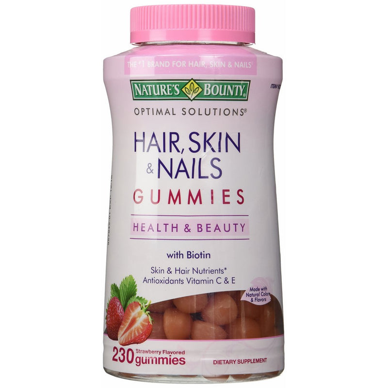 Nature's Bounty Hair Skin and Nails, 230 Gummies