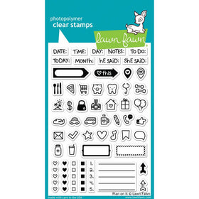 Lawn Fawn Clear Stamp - Plan On It