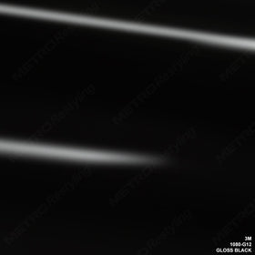 3M 1080 G12 GLOSS BLACK 5ft x 5ft (25 Sq/ft) Car Wrap Vinyl Film