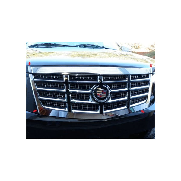 QAA FITS ESCALADE 2007-2014 CADILLAC (4 Pc: Stainless Steel Grille Surround Accent Trim, 4-door, SUV, Does NOT fit Premium Model) SG47255