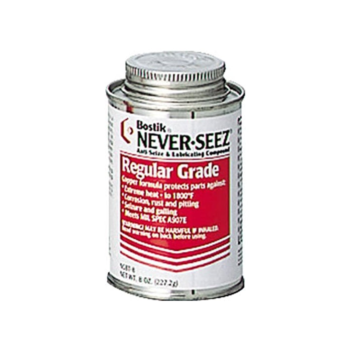 Never-Seez NSBT-8 Silver Gray Regular Grade Anti-Seize Compound, 8 fl. oz. Brush Top Can