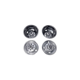Pacific Dualies 32-1950 Polished 19.5 Inch 8 Lug Stainless Steel Wheel Simulator Kit for 1999-2002 Ford F450/F550 Truck