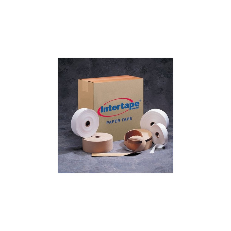 Intertape T1000CW Convoy Light Duty Gum Side Out Tape, 500' Length x 1" Width, White (Case of 30)