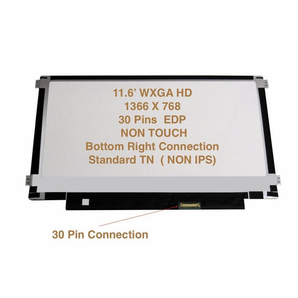 Boehydis Nt116whm-n21 Replacement LAPTOP LCD Screen 11.6" WXGA HD LED DIODE (Substitute Only. Not a ) (30 PIN)