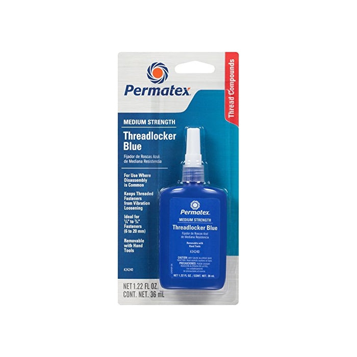 Permatex 24240 Medium Strength Threadlocker Blue, 36 ml