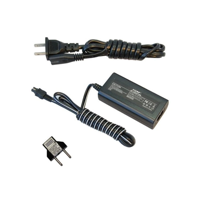 HQRP AC Power Adapter for Sony HandyCam HDR-CX250, HDR-CX260, HDR-CX260V, HDR-CX520VE, HDR-CX6E, HDR-CX6EK, HDR-CX7E, HDR-CX7EK Camcorder - (incl. USA Plug & Euro Adapter)