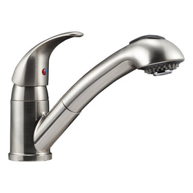 Dura Faucet DF-NMK852-SN Designer Pull-Out Rv Kitchen Faucet - Brushed Satin Nickel