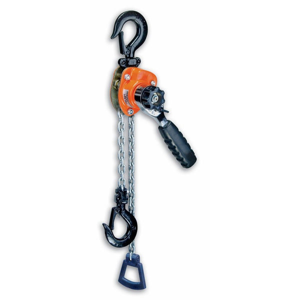 CM 602 Series Mini Ratchet Lever Chain Hoist, 6-19/64" Lever, 550 lbs Capacity, 10' Lift Height