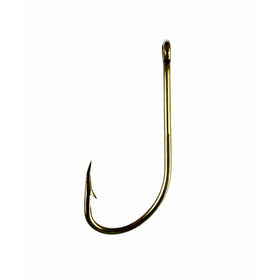 Eagle Claw Plain Shank Offset Hook, Bronze