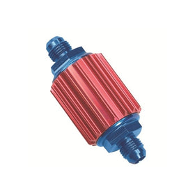 Professional Products 10216 Red/Blue -6 AN Inline Fuel Filter