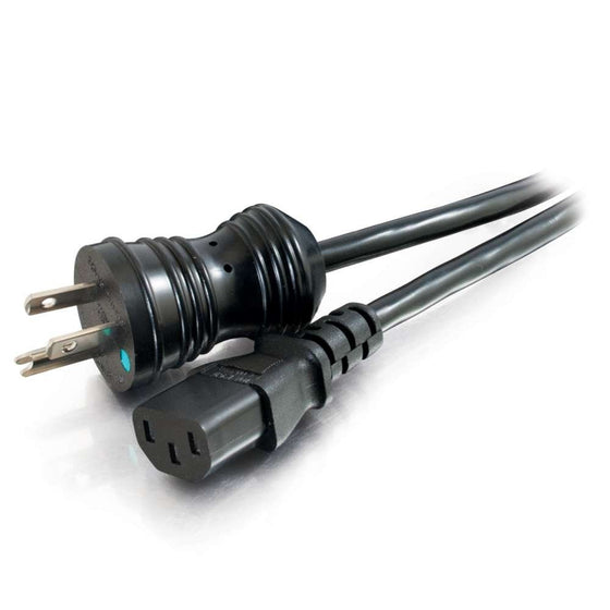 C2G Cables to Go Hospital Grade 6ft 16 AWG Coiled Hospital Grade Power Cord Black (48069)