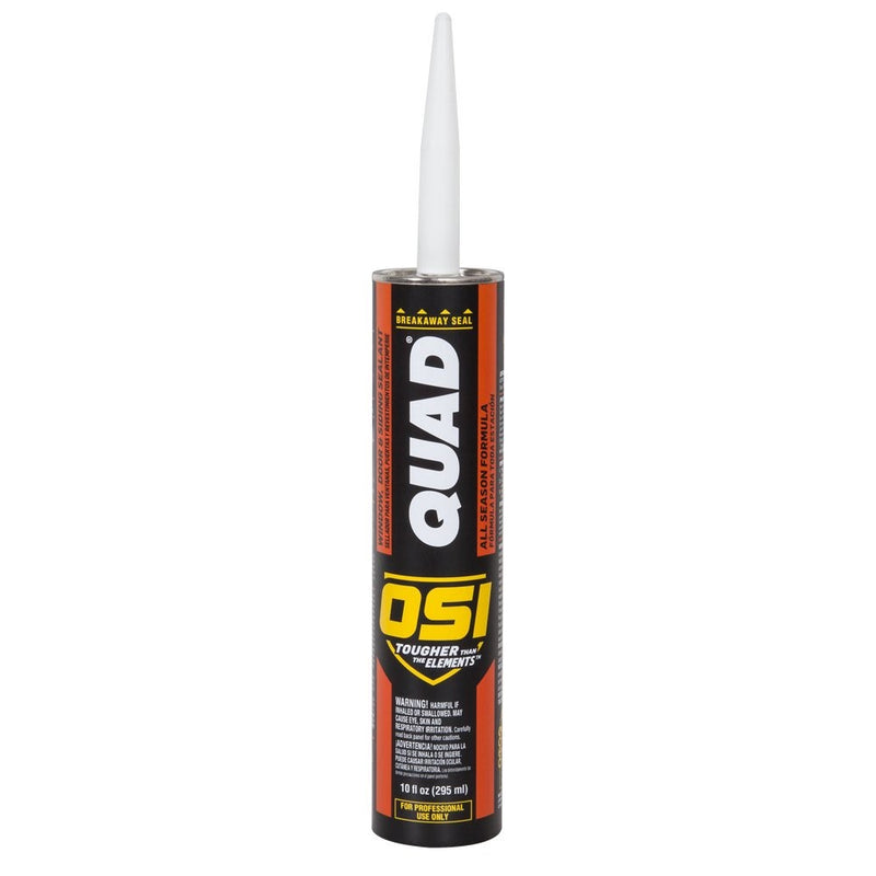 OSI QUAD Advanced Formula Window, Door and Siding Sealant, 10 Ounce Cartridge, Cedar 223 (1637013)