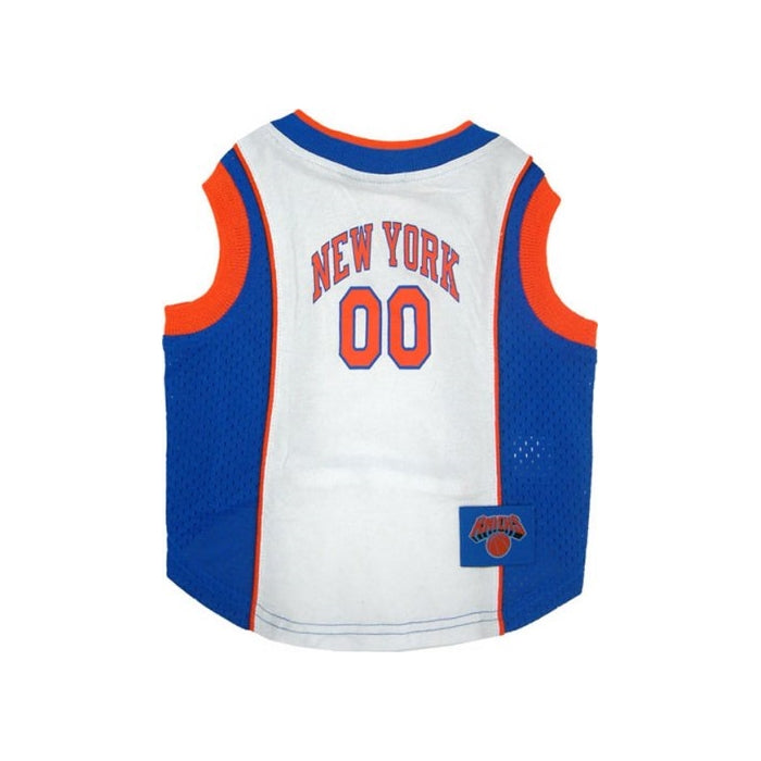 NBA Pet Mesh Tank Top, X-Small, New York Knicks