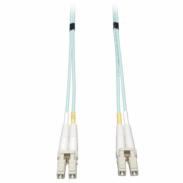 Tripp Lite 10Gb Duplex Multimode 50/125 OM3 LSZH Fiber Patch Cable, (LC/LC) - Aqua, 7M (23-ft.)(N820-07M)