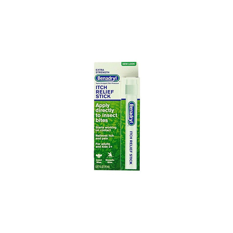 Benadryl Itch Relief Stick, Extra Strength, 0.47 Ounce (Pack of 5)