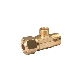 B & K Industries 993-018NL 1/2" x x 3/8" Red Brass Tee