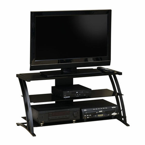 Sauder Deco Panel TV Stand, Black