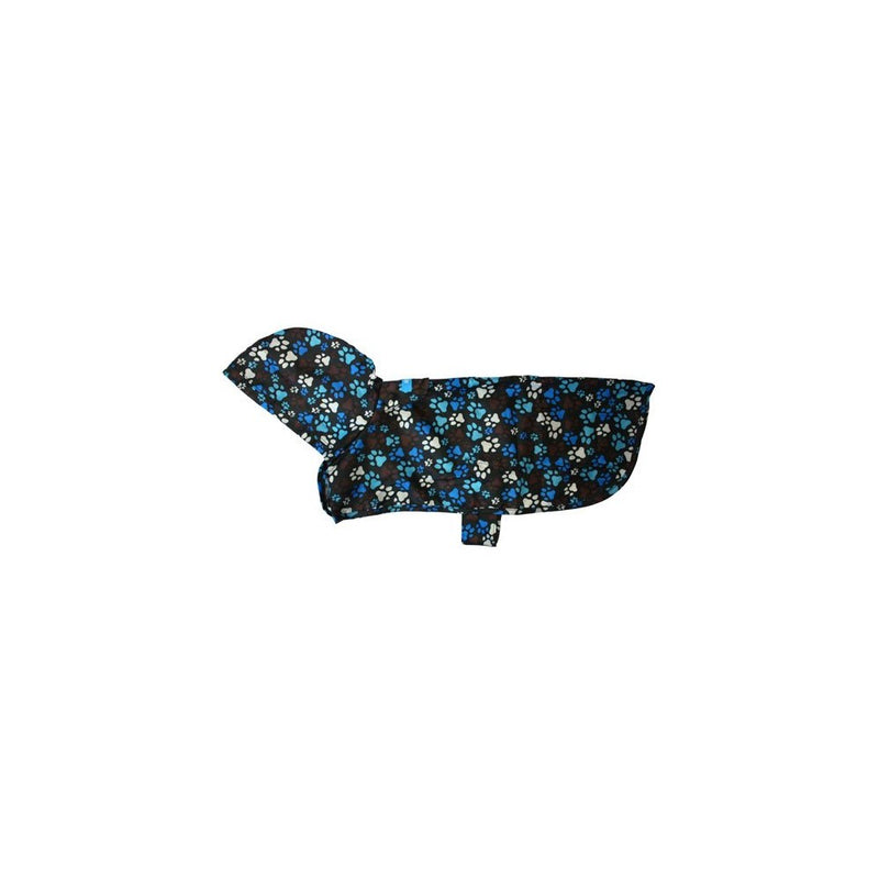 RC Pet Products Packable Dog Rain Poncho, Pitter Patter Chocolate, Small