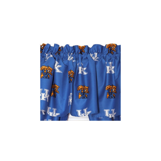 Kentucky Wildcats Curtain Valance From College Covers 84X15