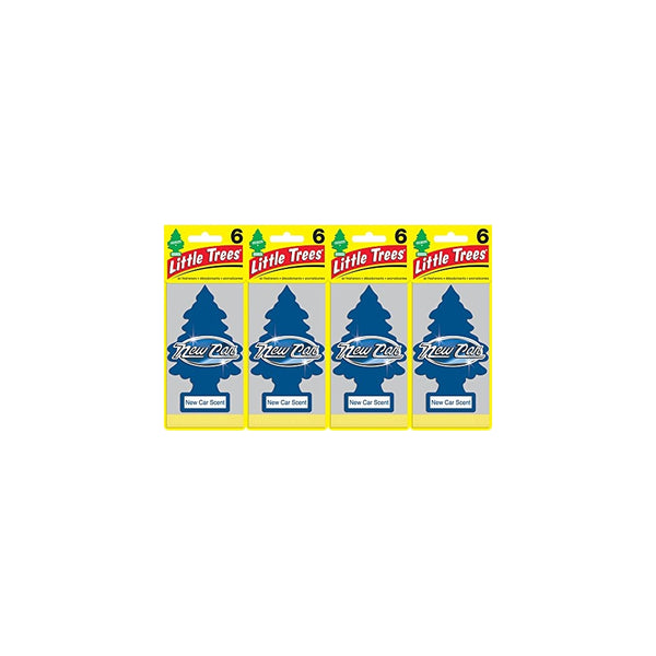 Little Trees U6P-60189 New Car Scent Air Freshener, (Pack of 24)