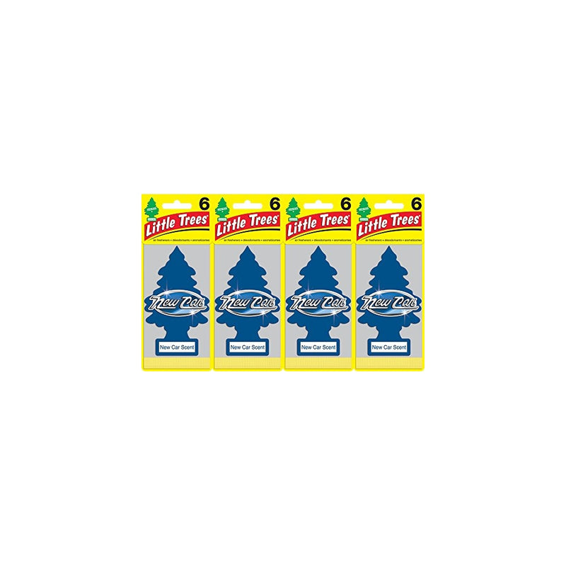 Little Trees U6P-60189 New Car Scent Air Freshener, (Pack of 24)