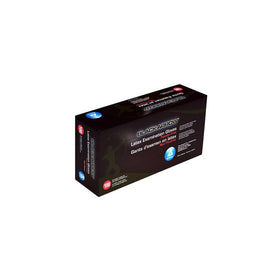 Dynarex Black Latex Exam Gloves, Powder-Free, Medium, Box/100